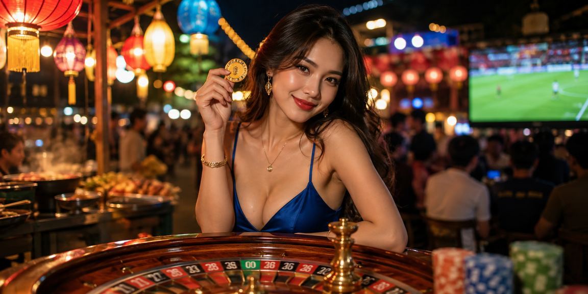Không khí giải trí ban đêm tại Hà Nội với người dùng trải nghiệm roulette trực tuyến qua di động